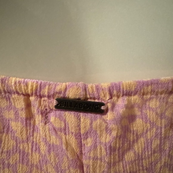 Billabong Gauzy Linen Pink Mini Slip Dress - Picture 4 of 5